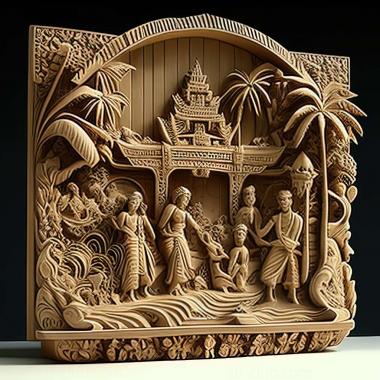 3D model Lorong Halus North in Singapore (STL)